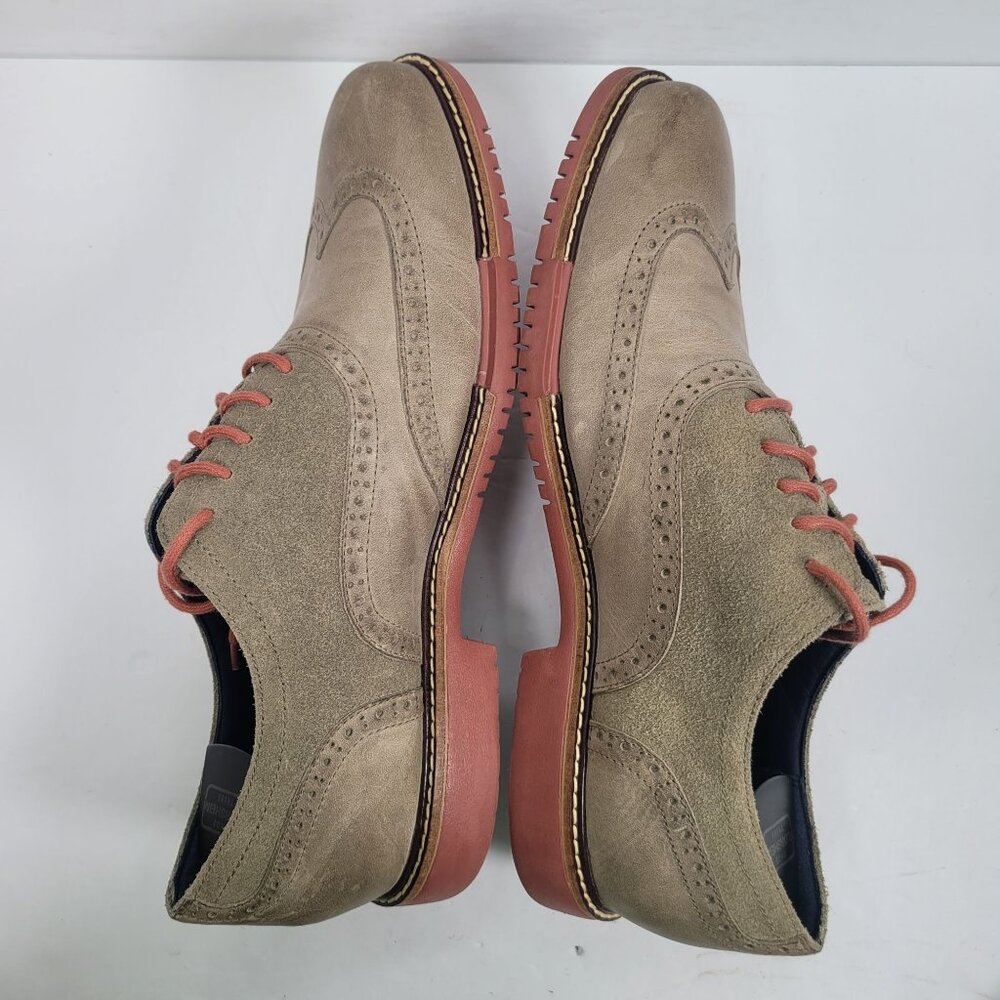 Cole Haan Men's Olive Green Leather & Suede Oxford Shoes C11708 US Size 10.5M - Picture 6 of 8